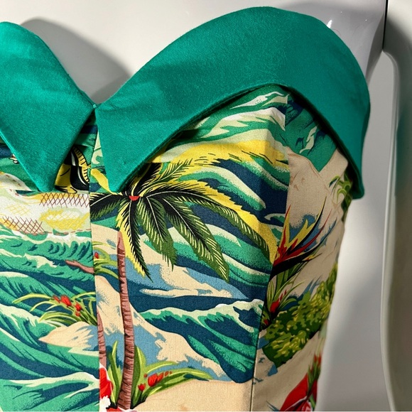 Vintage Inspired Hawaiian Wiggle Dress - Picture 6 of 10